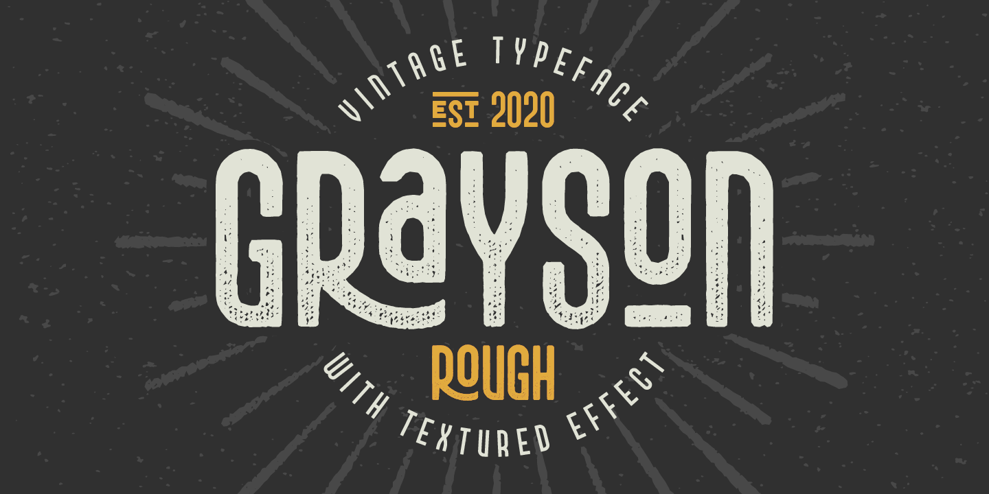 Example font Grayson Rough #1